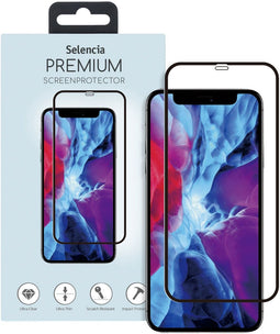 Selencia iPhone 12 Pro Max - Gehard Glas Premium Screenprotector - 9H krasbestendig - Zwart