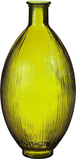 Mica Decorations Vaas Firenza - 29x29x59 cm - Glas - Groen
