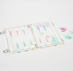 Sunnylife - Mini Lucite Backgammon Aurora