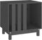 vidaXL - Hondenhok - 60x45x57 - cm - massief - grenenhout - grijs