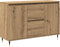 vidaXL - Dressoir - met - Deuren - & - Lades - Artisan - Eiken - 101,5x35x70 - cm