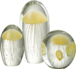 J-Line presse-papier Kwal - glas - geel - large