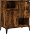 vidaXL - Dressoir - 60x35x70 - cm - bewerkt - hout - gerookt - eikenkleurig