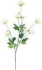Nova nature - Paeony spray Sapporo white 126 cm kunstbloem