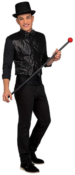 Kostuums voor Volwassenen My Other Me Showman Zwart Vest M/L