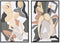 Schilderij Home ESPRIT Scandinavisch Vrouwen 63 x 4,5 x 93 cm (2 Stuks)