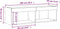 vidaXL - Tv-meubel - met - LED-verlichting - 100x30x30 - cm - bruin - eikenkleur
