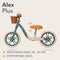 Lionelo Alex Plus - Loopfiets - 12” Lekvrije Banden - Verstelbaar Zadel (30-35 cm) & Stuur (52-58 cm) - Antisliphandvatten - Mandje & Bel - Kleur Groen
