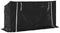 vidaXL - Haardhoutrek - met - regenhoes - 200,5x60,5x110,5 - cm - staal