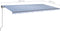 vidaXL - Luifel - automatisch - met - LED - en - windsensor - 6x3,5 - m - blauw - en - wit