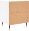 vidaXL - Nachtkastjes - 2 - st - 40x35x47,5 - cm - bewerkt - hout - wit