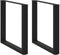 vidaXL - Eettafelpoten - 2 - st - U-vormig - 90x(72-73) - cm - staal - zwart