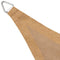 vidaXL - Zonnescherm - HDPE - driehoekig - 5x5x5 - m - beige