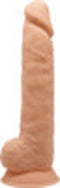 SILEXD – Dual Density siliconen beige dildo met balzak – 26.6 cm