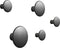 Muuto Dots metaal kapstok set van 5 stuks