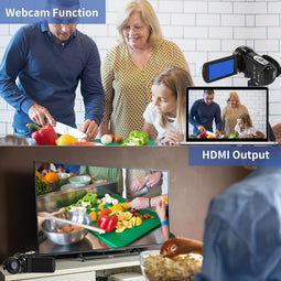 ORDRO Z20 - Camcorder - Full HD 1080P 30FPS Nachtzicht Microfoon Groothoeklens