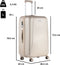 CarryOn Skyhopper Grote Koffer 78cm - Reiskoffer 85 Ltr met TSA-slot - Champagne