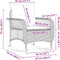 vidaXL - Tuinschommelstoel - met - kussens - poly - rattan - grijs