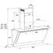 Atag WS8012DM - Wandschouw afzuigkap - Aansluitwaarde 272 W - LED-display