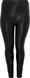 ONLY CARMAKOMA CARROOL COATED LEGGING NOOS - Curvy broek - Gecoate stretchy stof - Zwart