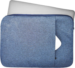 Lunso - Stijlvolle zachte neopreen sleeve hoes 13 inch - Lichtblauw