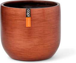 Capi Europe - Bloempot bol Retro Gold & Copper - 8x6 - Koper - Opening Ø5.6 - Bloempot voor binnen - 5 jaar garantie - BRTC131