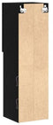 vidaXL - LED - TV-kast - 2 - stuks - Zwart - Eiken - 30,5x30x102 - cm - Geperst - Hout