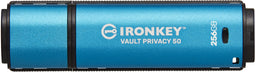 Kingston IronKey Vault Privacy 50 - USB-stick 256GB - AES 256 bits versleuteling - Blauw