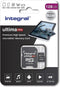 Integral - Premium Micro SDXC V30 UHS-I U3 - 128GB 100MB/s read 90MB/s write (incl. SD-adapter)