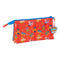 Pennenetui met 3 vakken The Paw Patrol Cool Blauw Rood 22 x 12 x 3 cm
