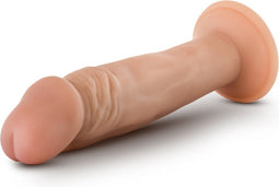 Blush Dildo Love Toy Dr. Skin Plus 6 Inch Posable Dildo Vanilla beige