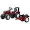 Falk Valtra S4 traptractor met aanhanger en geluid donkerrood