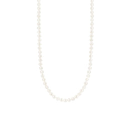 TI SENTO Dames Ketting - 925 zilver - Wit parel - Maat 42 - 3849PW