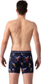 Muchachomalo Heren Boxershorts - 3-Pack - Normale Lengte - XL - Print/Blauw/Zwart (3-pack)
