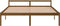 vidaXL - Seniorenbed - massief - grenenhout - honingbruin - 200x200 - cm