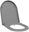 vidaXL - Snelle - Ontgrendel - Toiletbril - met - Soft - Close - Duroplast - Grijs