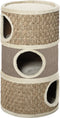 PawHut D30-326 - Kattenkrabpaal - 3 niveaus sisal en zeewier - Kaki en bruin