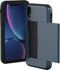imoshion Hoesje Geschikt voor iPhone Xr Hoesje - Ruimte voor 2 pasjes - imoshion Backcover met pasjeshouder - Donkerblauw