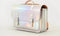 Own Stuff Lederen Boekentas Lagere school - Silver/Oranje rug