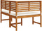 vidaXL - Tuinhoekbank - met - kussens - 140x100x91 - cm - in - massief - acaciahout