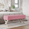 vidaXL - Opbergkruk - 110x45x49 - cm - fluweel - roze