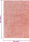 vidaXL - Vloerkleed - shaggy - hoogpolig - 50 - mm - 160x230 - cm - roze