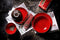Palmer Bord diep Lava 23 cm Bruin Rood Stoneware 2 stuks
