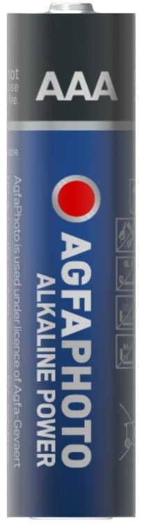 AgfaPhoto 110-859361 - Alkaline Batterij - Hoogte 44,5mm - Wit