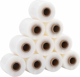 vidaXL - Stretchfilm - met - handvat - 10 - st - transparant - 23 - μm - 10 - cm - x - 150 - m