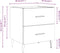vidaXL - Nachtkastjes - 2 - st - 40x35x47,5 - cm - bewerkt - hout - hoogglans - wit