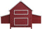 vidaXL - Kippenhok - 157x97x110 - cm - hout - rood