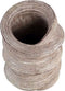 PTMD Curv Bloempot - H32 x Ø22 cm - Cement - Creme