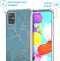 iMoshion Hoesje Geschikt voor Samsung Galaxy A71 Hoesje Met Koord - iMoshion Design Hoesje met Koord - Blauw / Meerkleurig / Goud / Blue Graphic