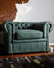 Fauteuil CHESTERFIELD Kunstleer Groen